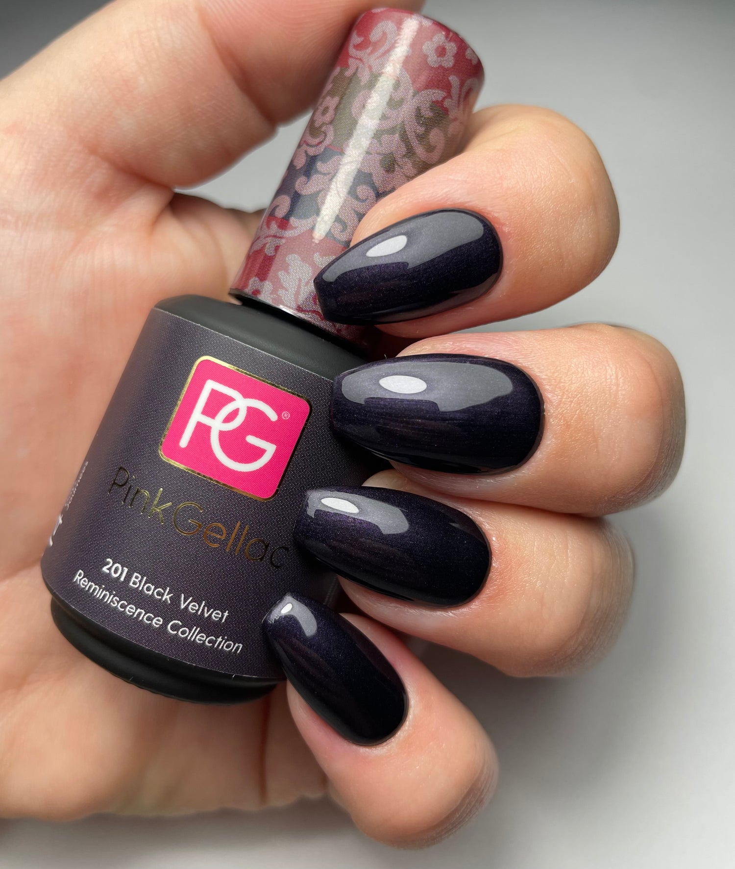 pink gellac black velvet