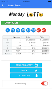 saturday lotto history results