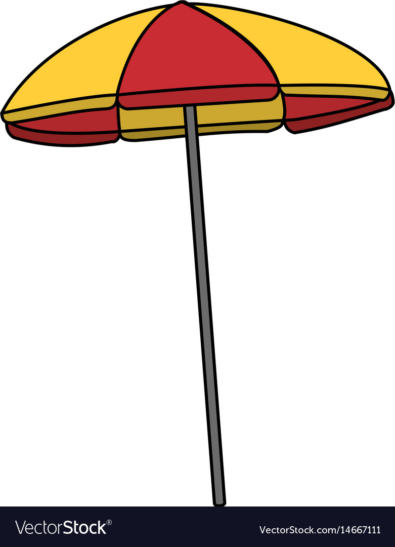 summer umbrella cartoon