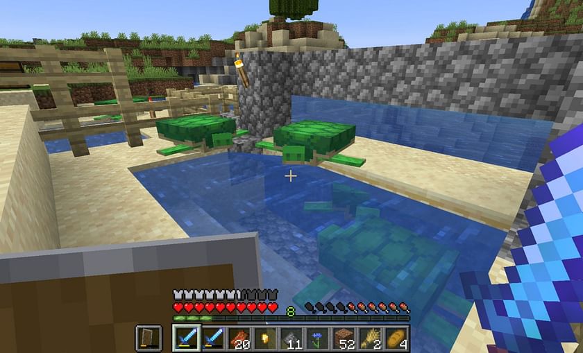 how to make turtle farm minecraft