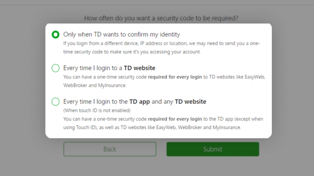 easyweb login td