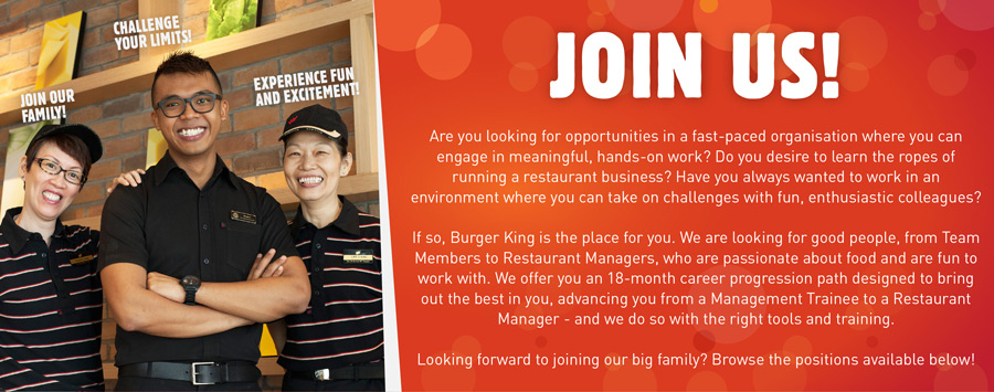 vacancies in burger king