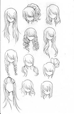 anime hair base