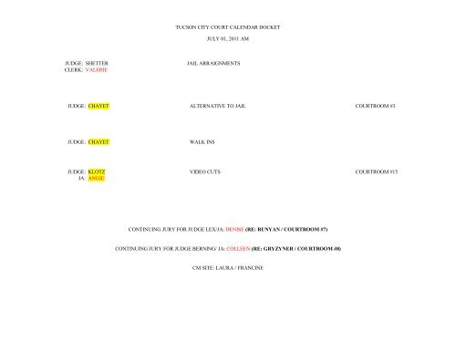 court docket kingston