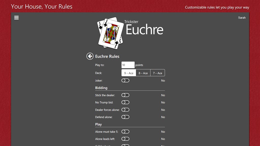 trickster euchre