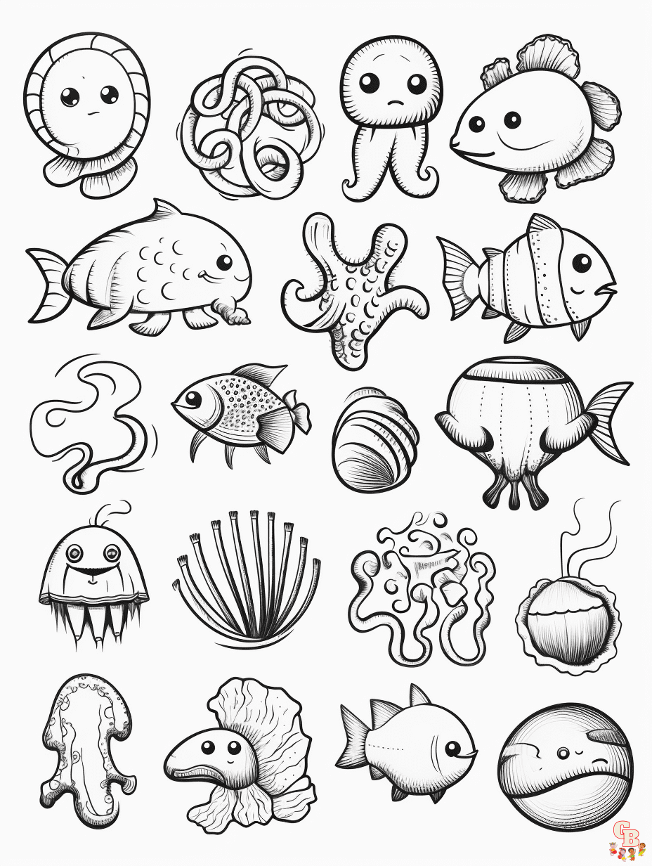 marine animals coloring pages