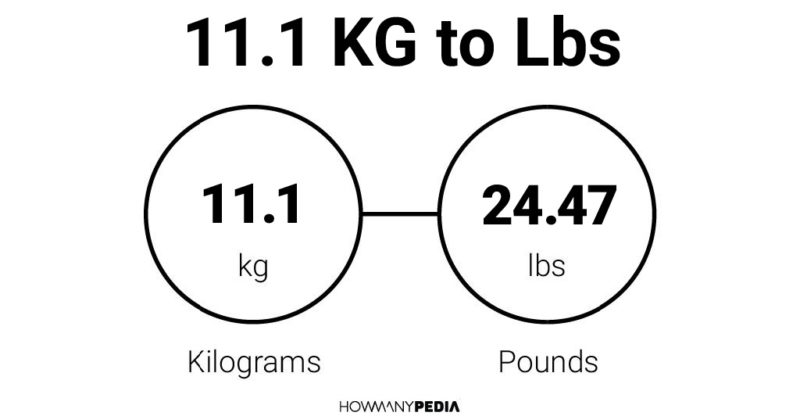 11.1 kg to lbs