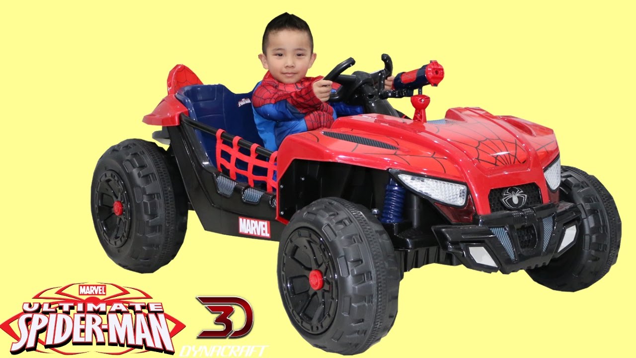 ride on spider man car