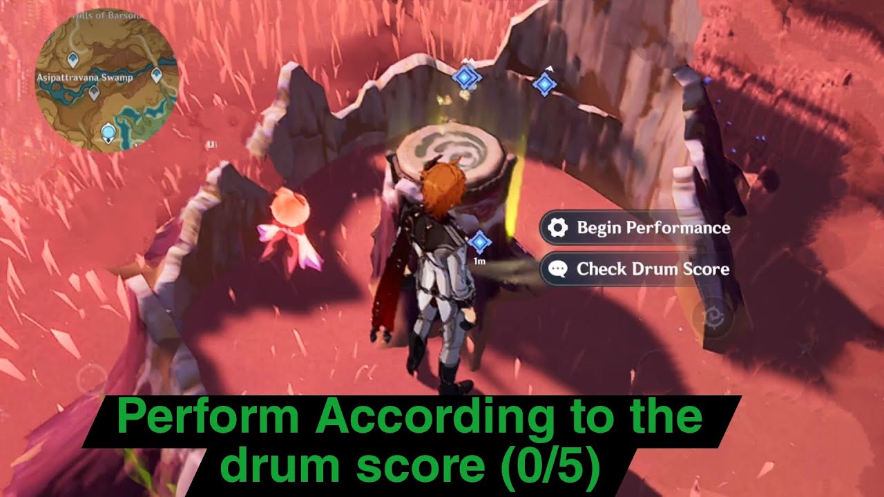 perform according to the drum score