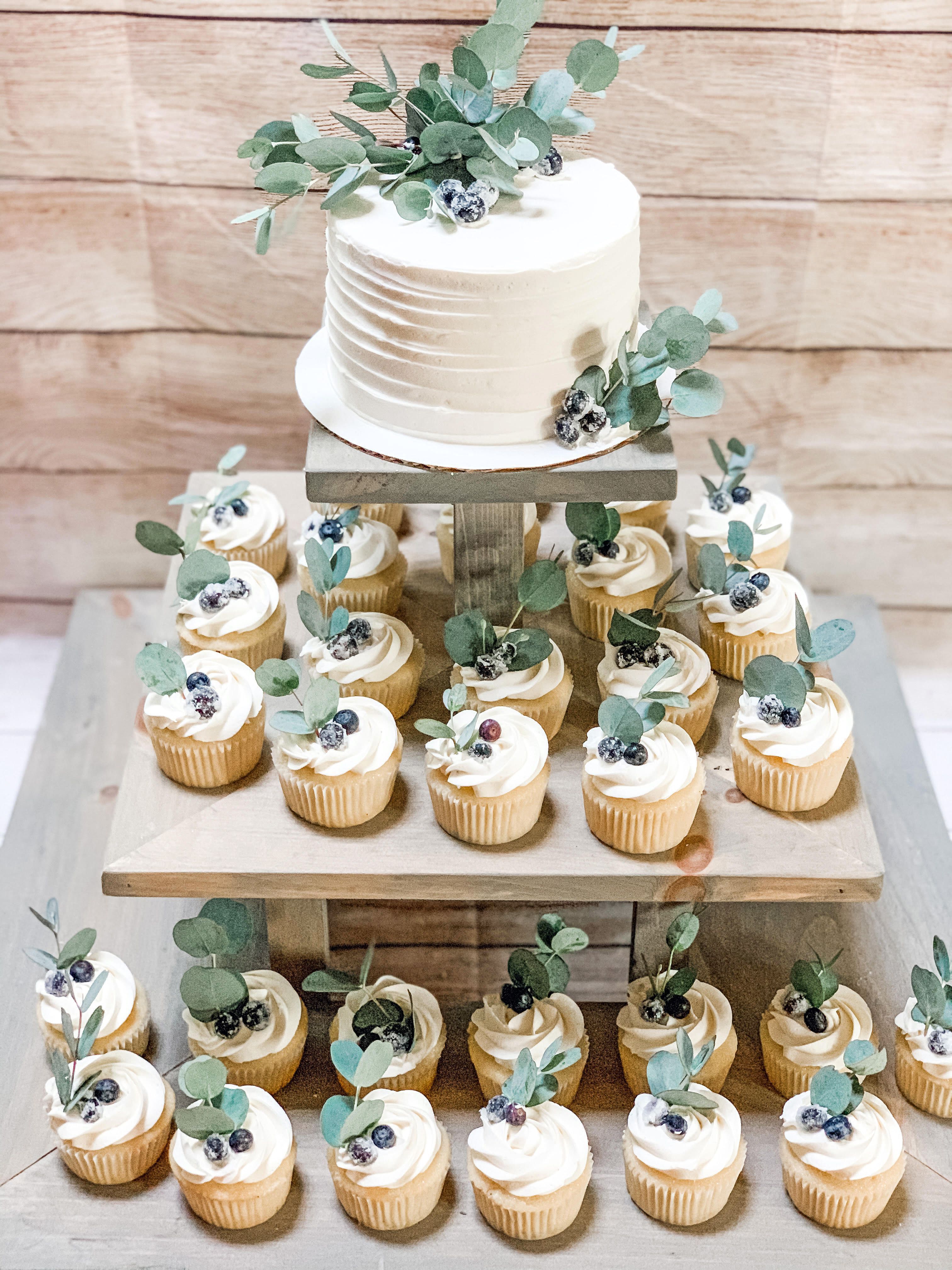 eucalyptus cupcake toppers