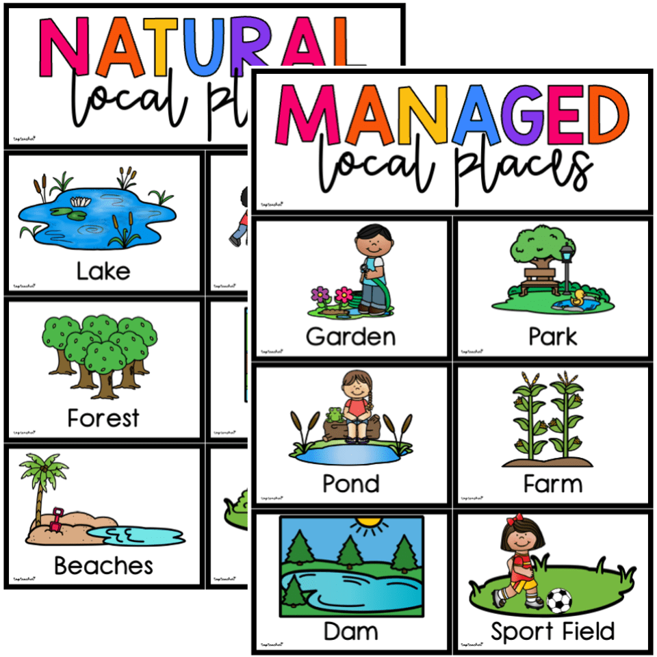 natural managed and constructed features