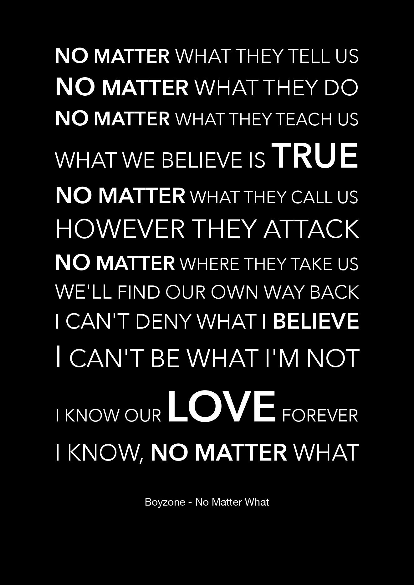 no matter what they tell us lyrics