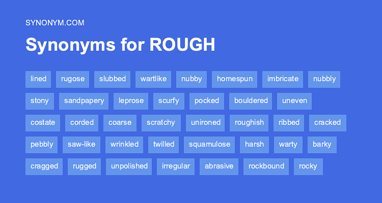 synonyms of roughly