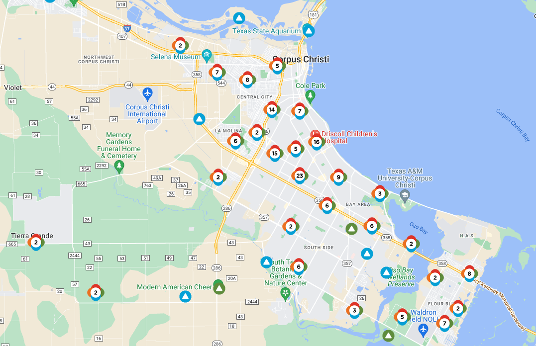 aep power outage corpus christi