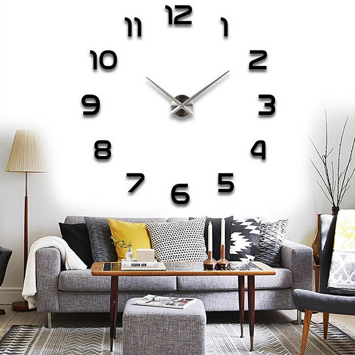 frameless wall clock