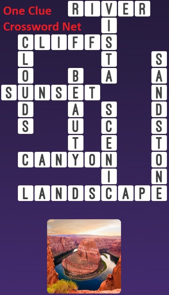 crossword clue canyon