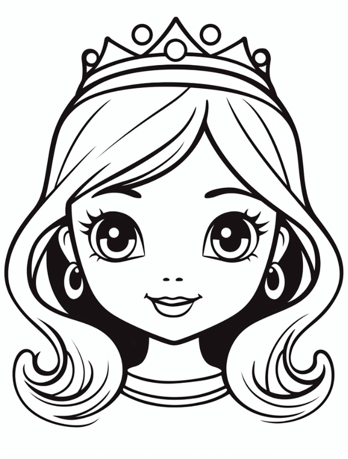 princess coloring pages for kids