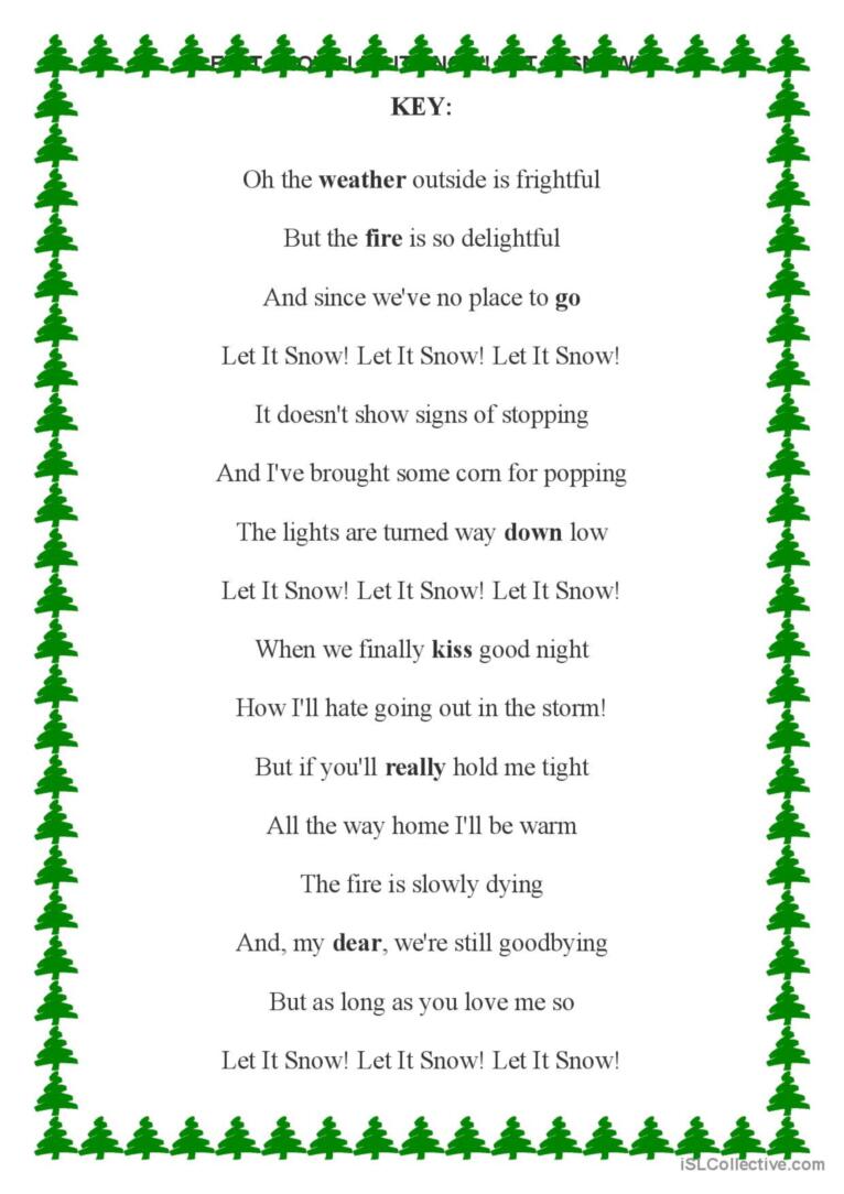 snow lyrics