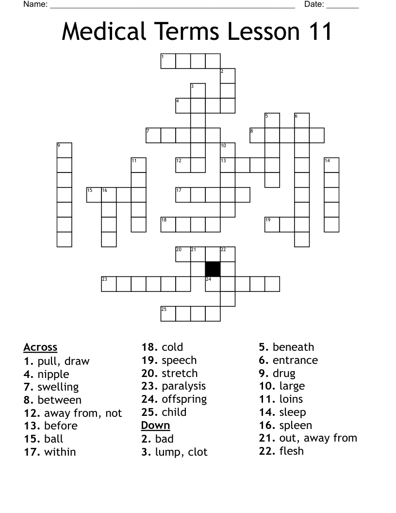 lump crossword clue