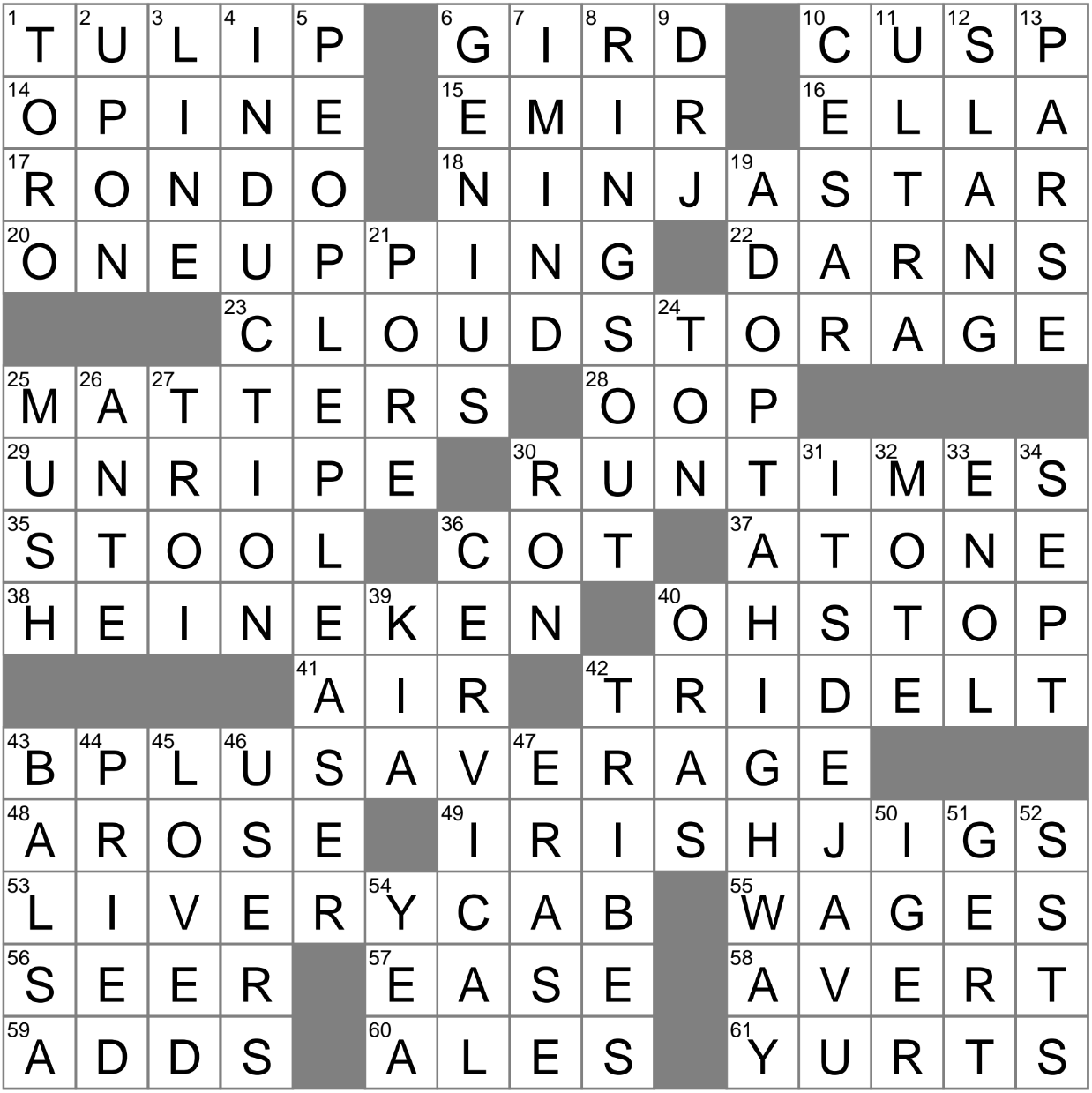 founded crossword clue
