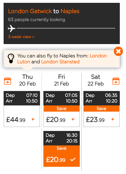 easyjet bookings