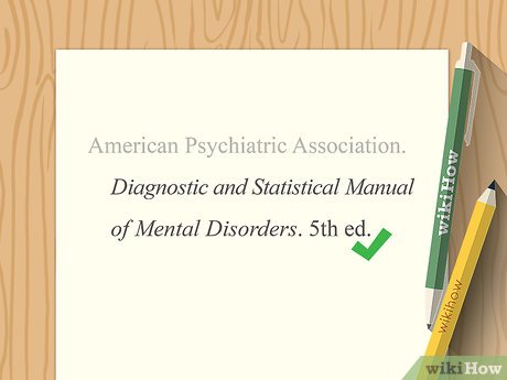 citing the dsm 5 in apa