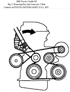 2006 toyota corolla belt diagram