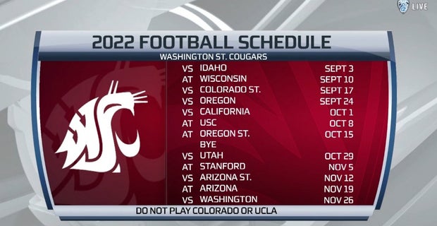 washington state football schedule