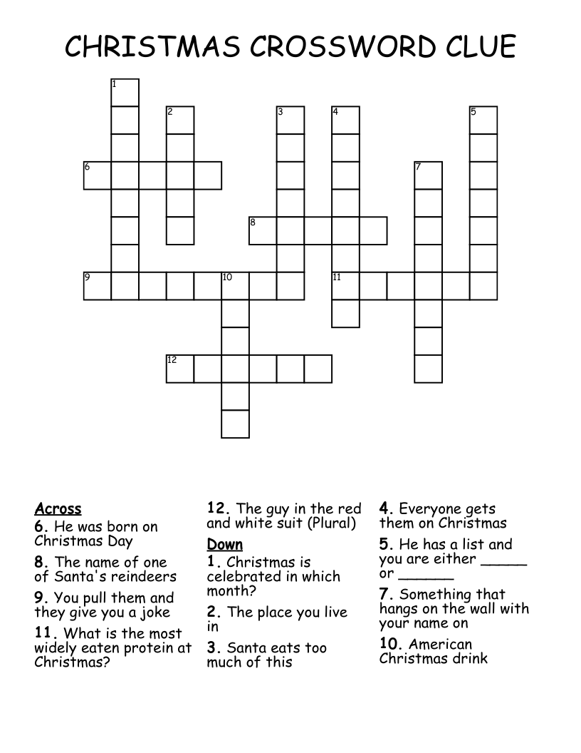 picture crossword clue