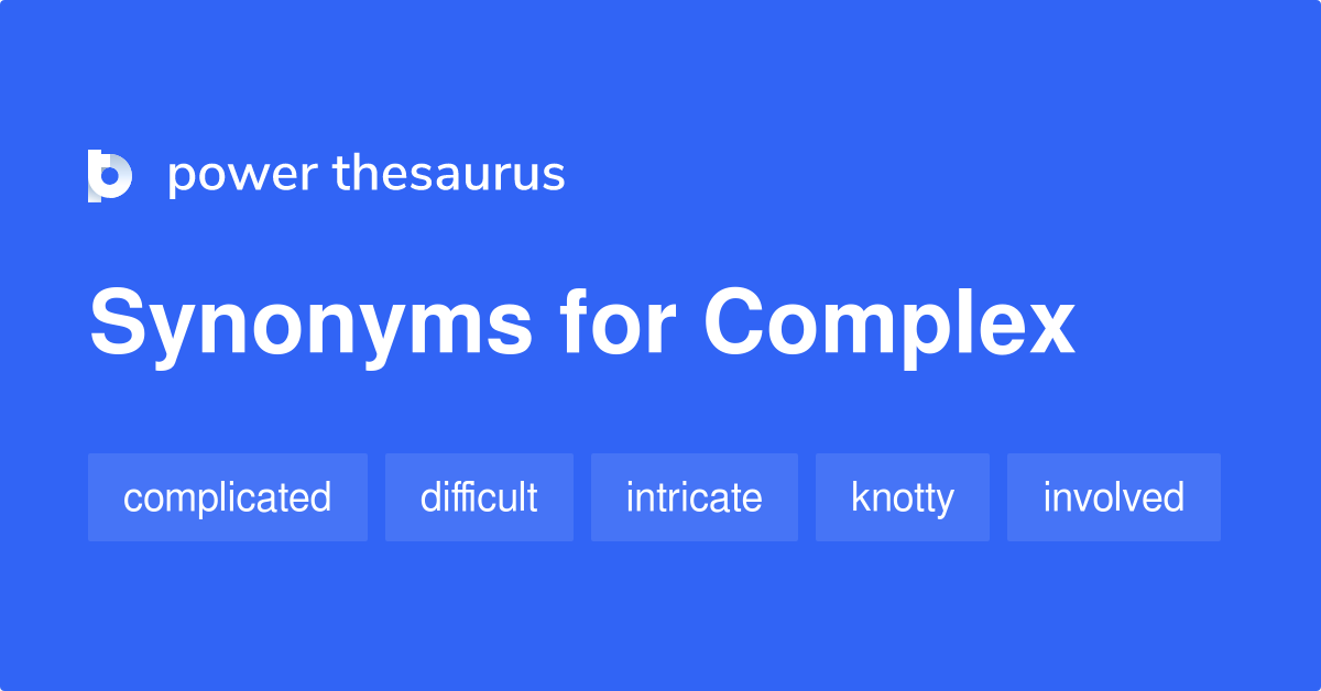 synonyms for complex