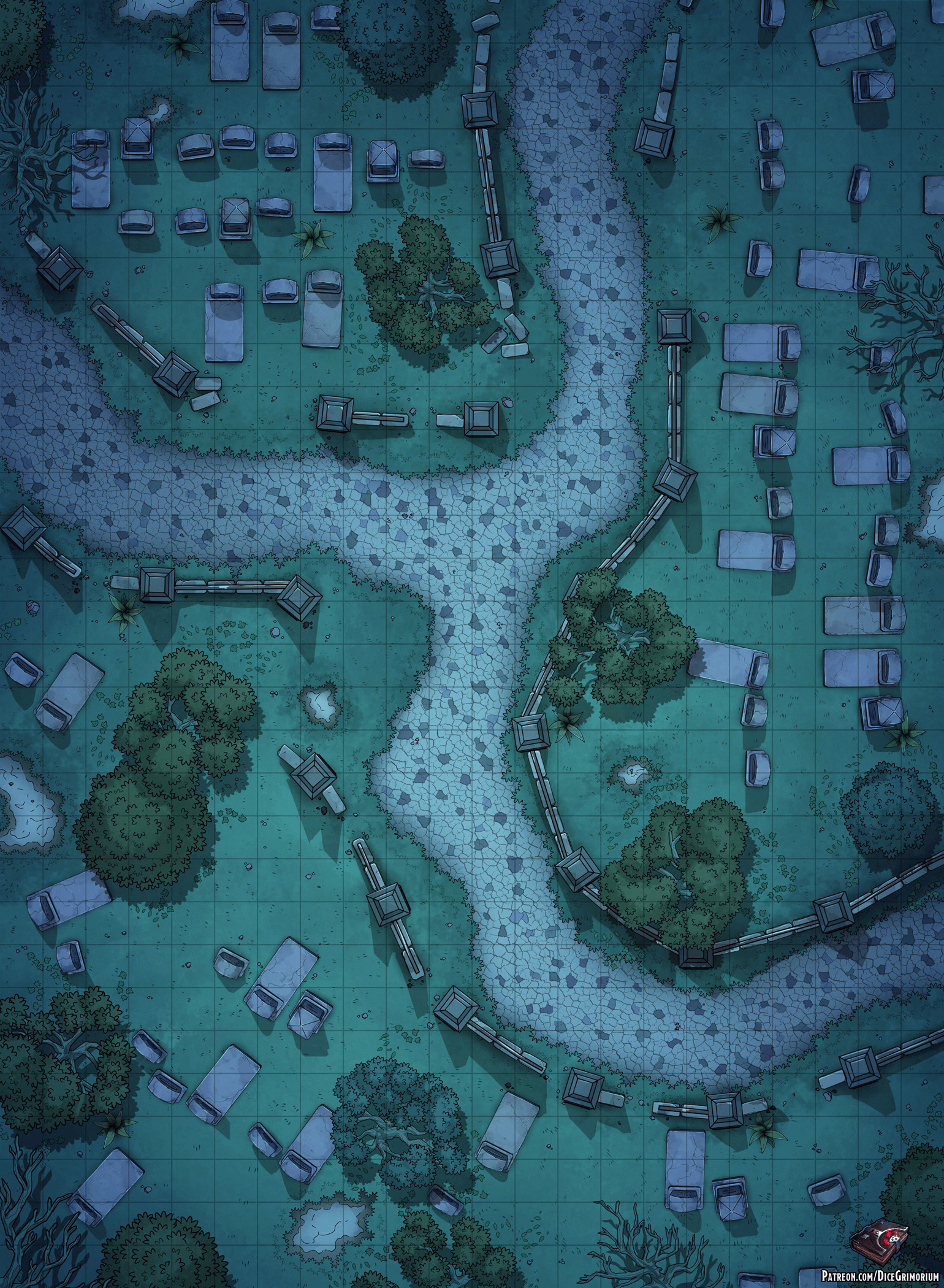 cemetery dnd map