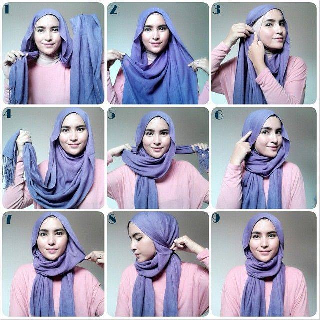 hijab tutorial step by step