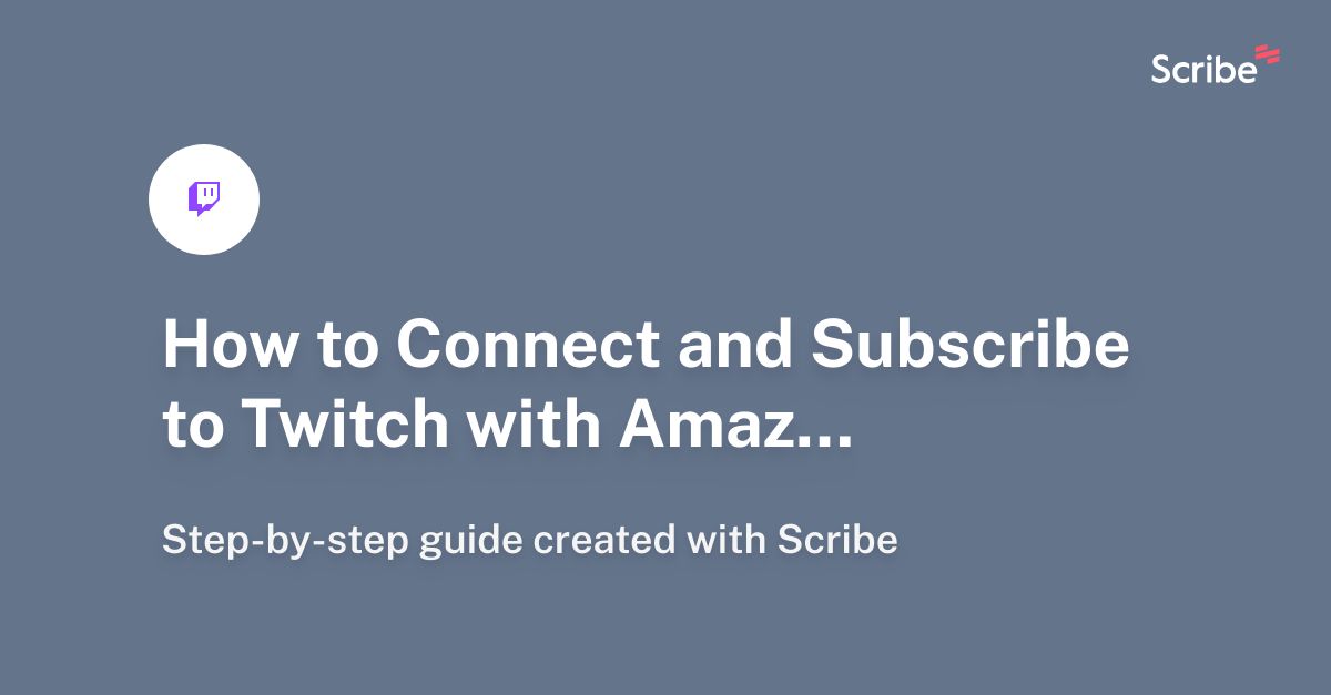 connect twitch to amazon