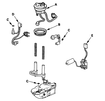 2002 honda civic fuel filter location