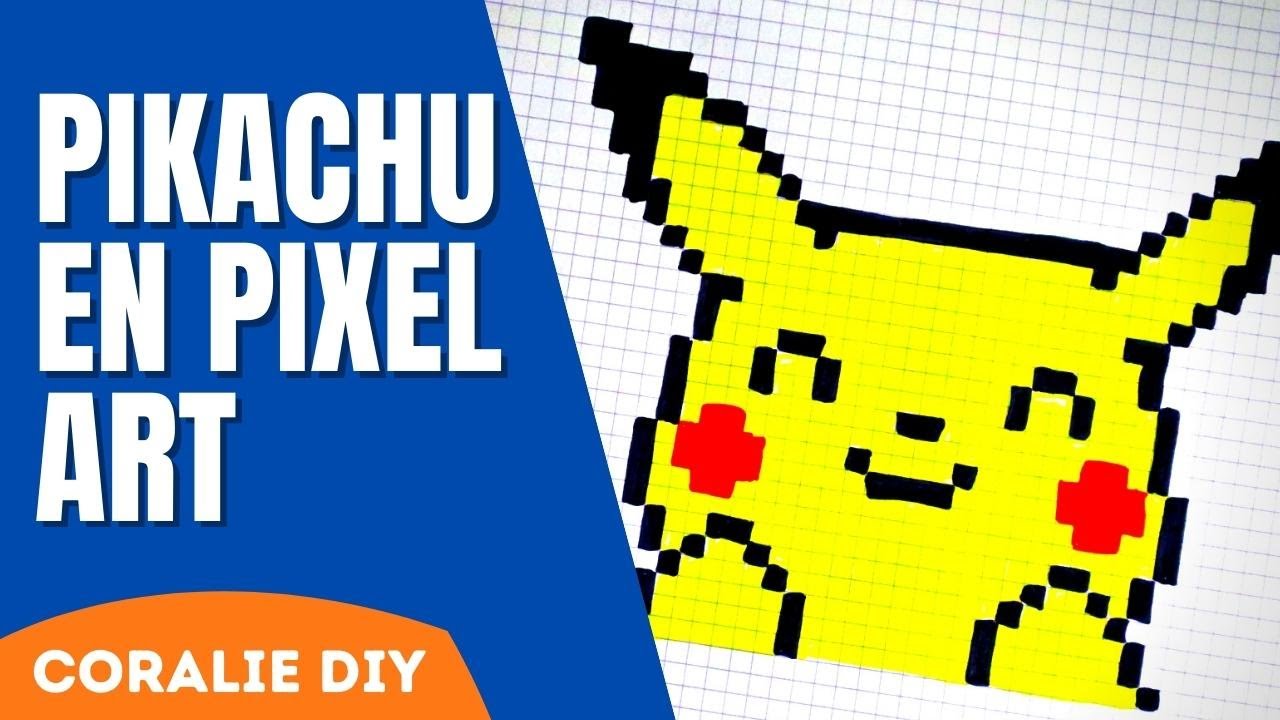 pixel art pikachu kawaii