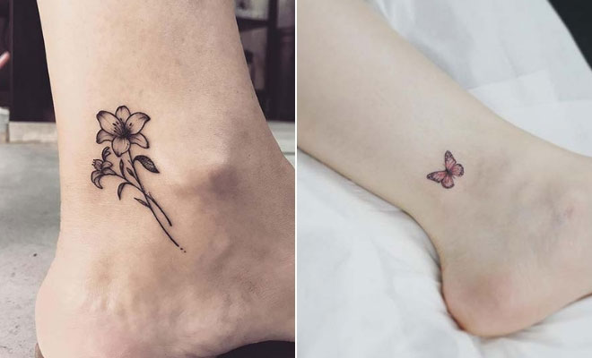 womens tattoos ankle