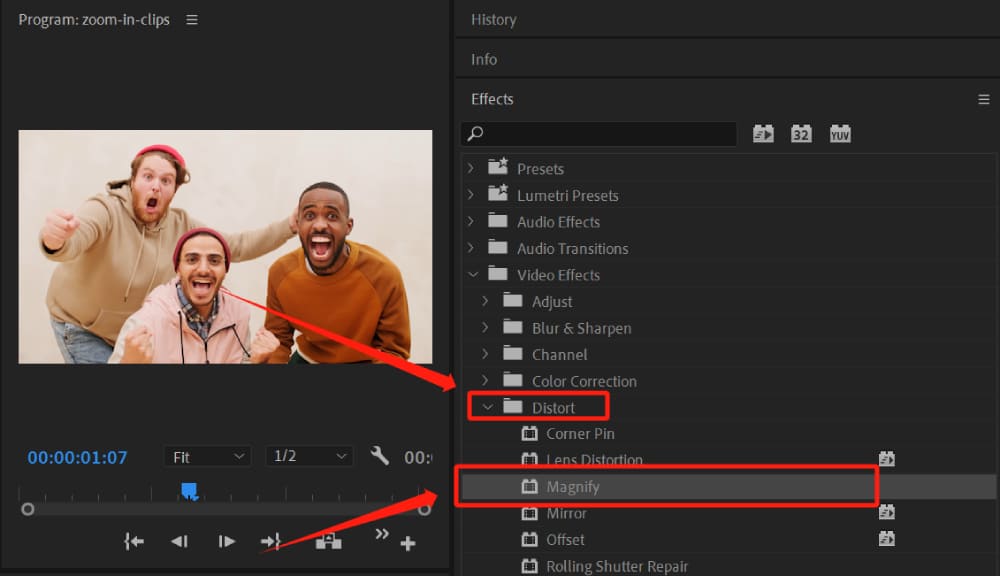 how to zoom in in premiere pro