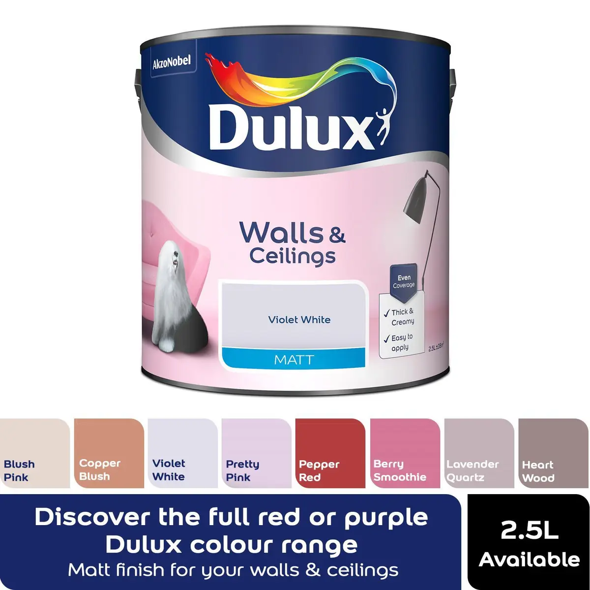 dulux paint 2.5 l