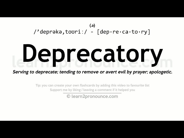 define deprecatory