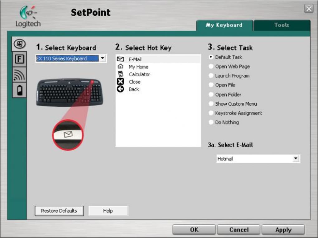 logitech setpoint vs options