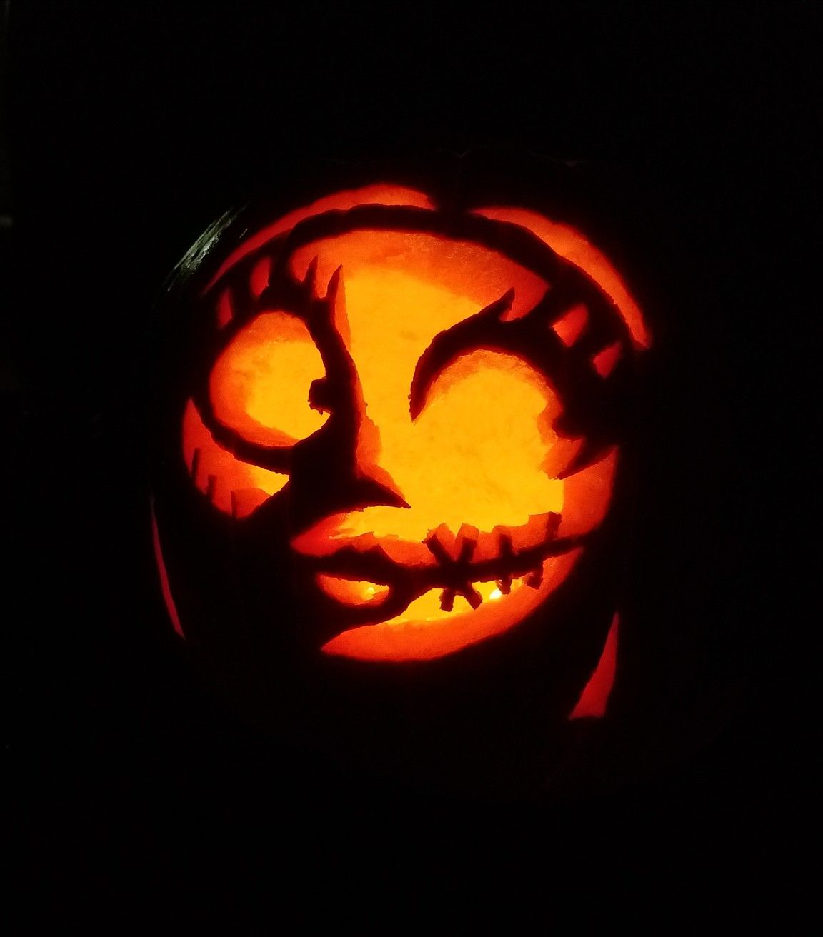 easy sally pumpkin carving