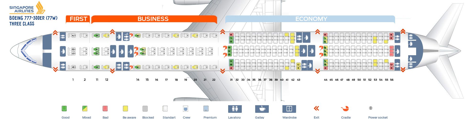 seating plan boeing 777-300er