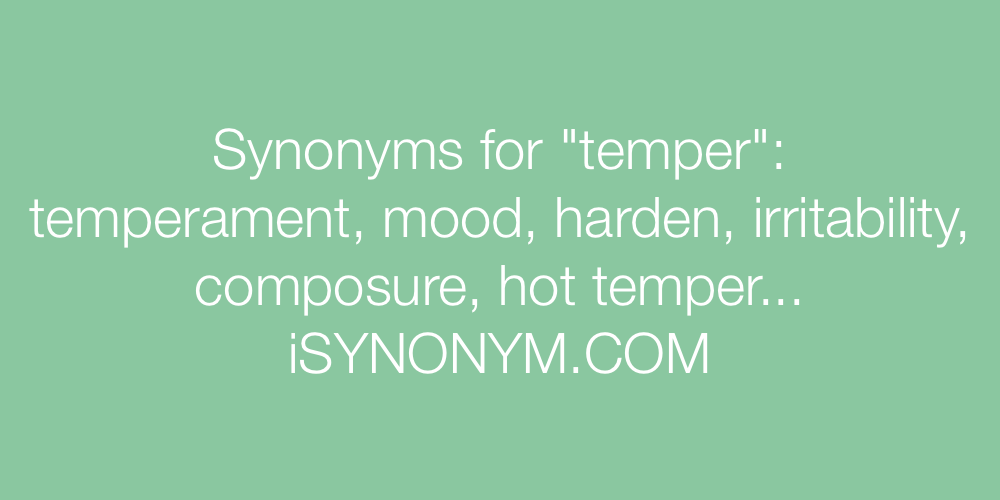 temperament thesaurus