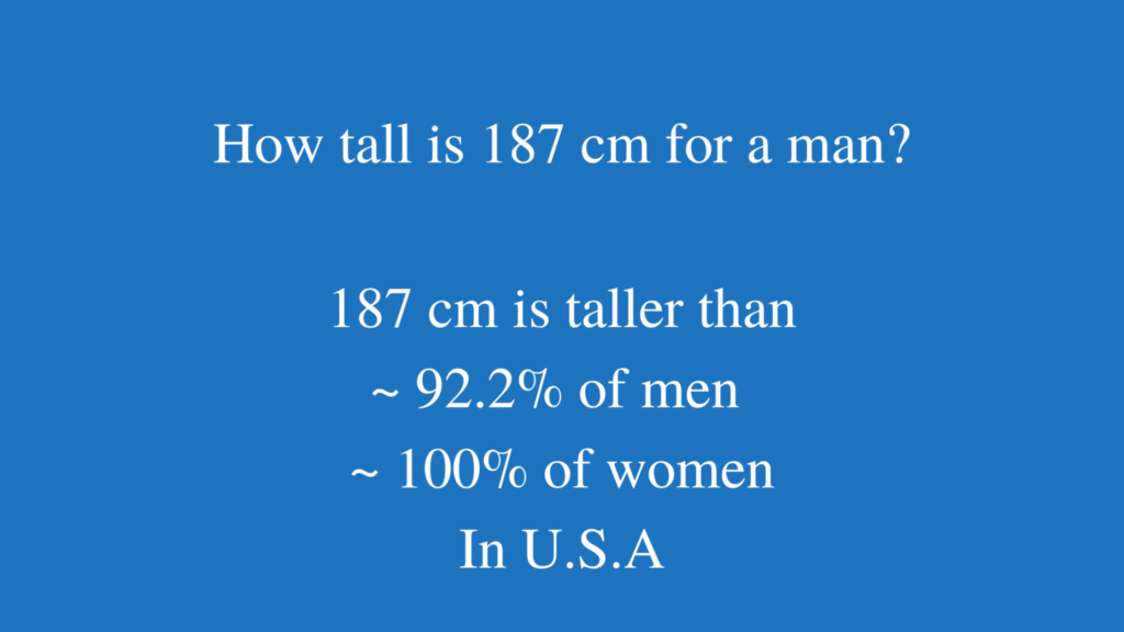 187cm to feet