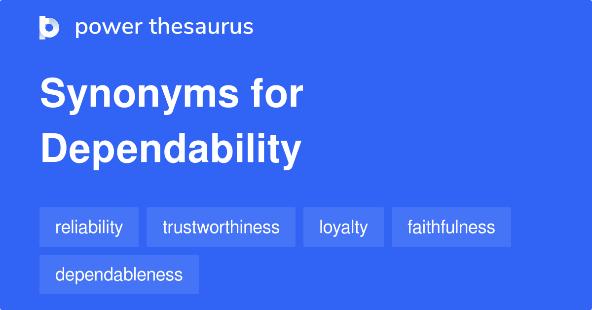 dependability thesaurus