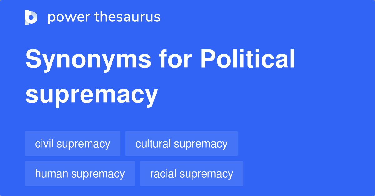 supremacy thesaurus