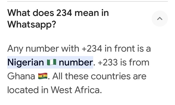 234 country code whatsapp