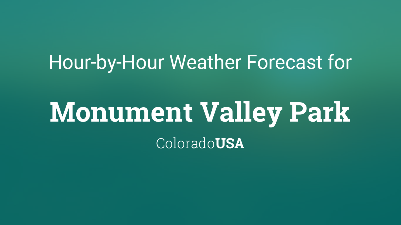 weather monument co hourly