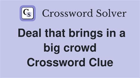 large crowd crossword clue