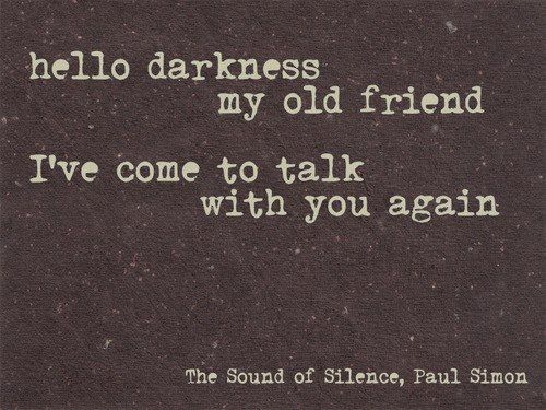 hello darkness my old friend song lyrics